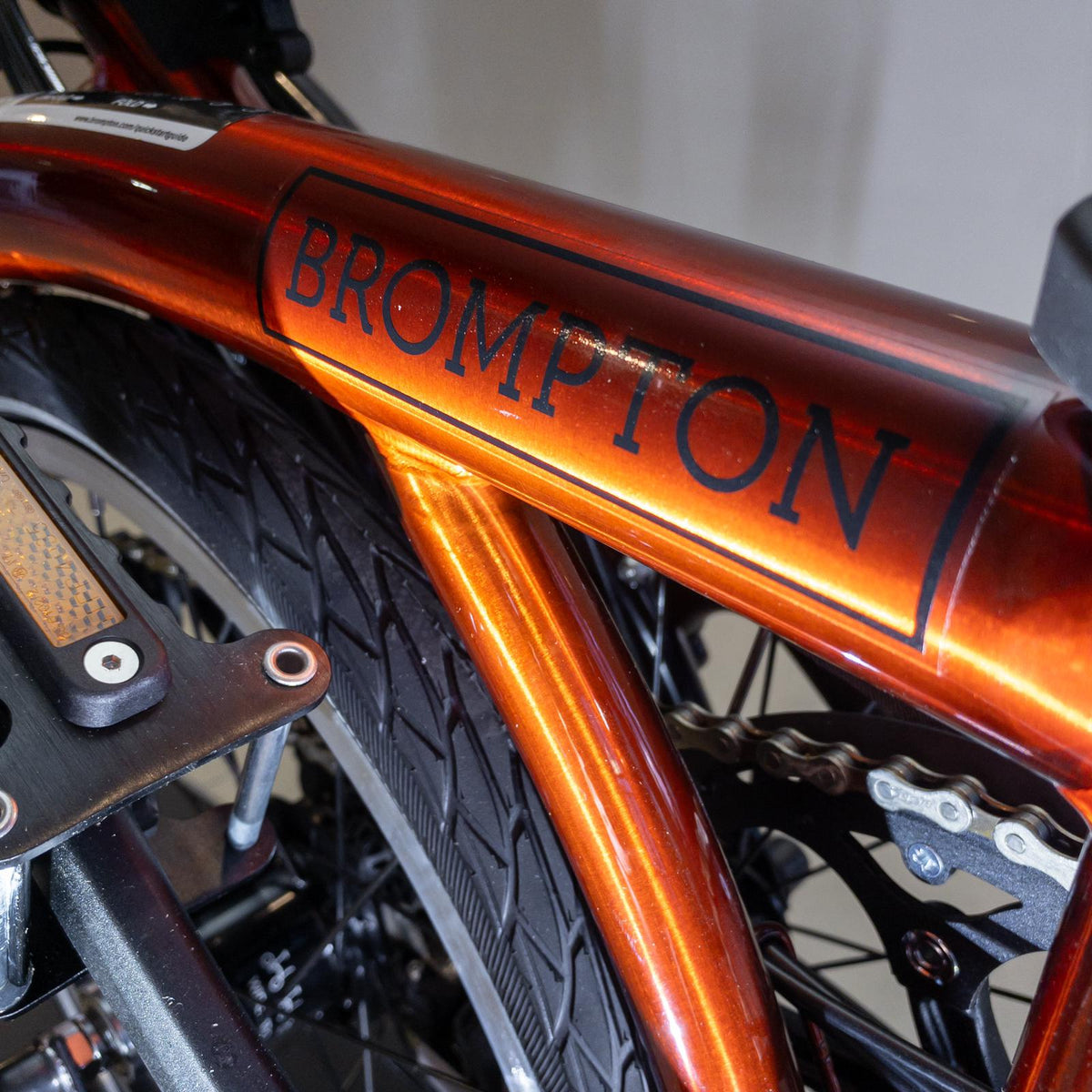 Brompton C Line M6L Flame Lacquer & Black Lacquer Black Edition with B ...